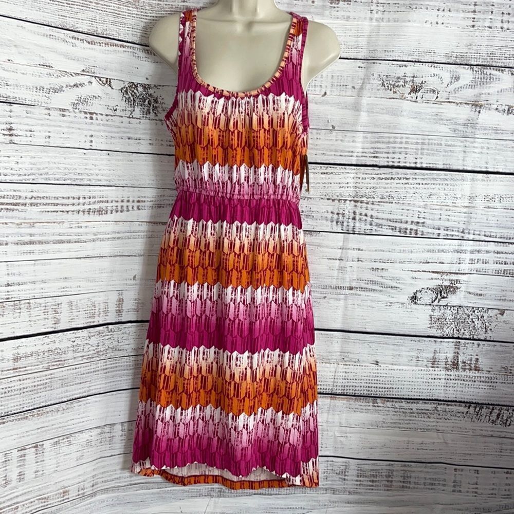 Sonoma Dress Womens Size small cut out back Sleeveless Cotton Blend Boho New